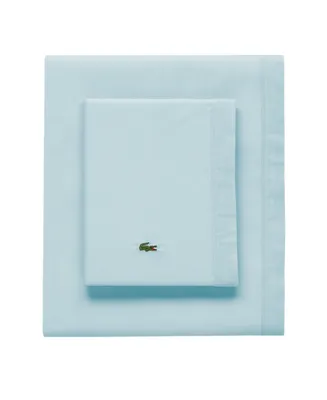 Lacoste Home Solid Cotton Percale Sheet Set