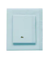 Lacoste Home Solid Cotton Percale Sheet Set