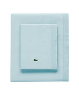Lacoste Home Solid Cotton Percale Sheet Set