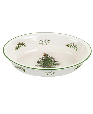 Spode Christmas Tree Oval Rim Dish