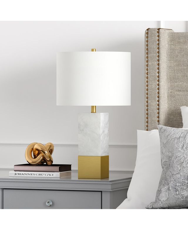 Lena Table Lamp In Carrara Style