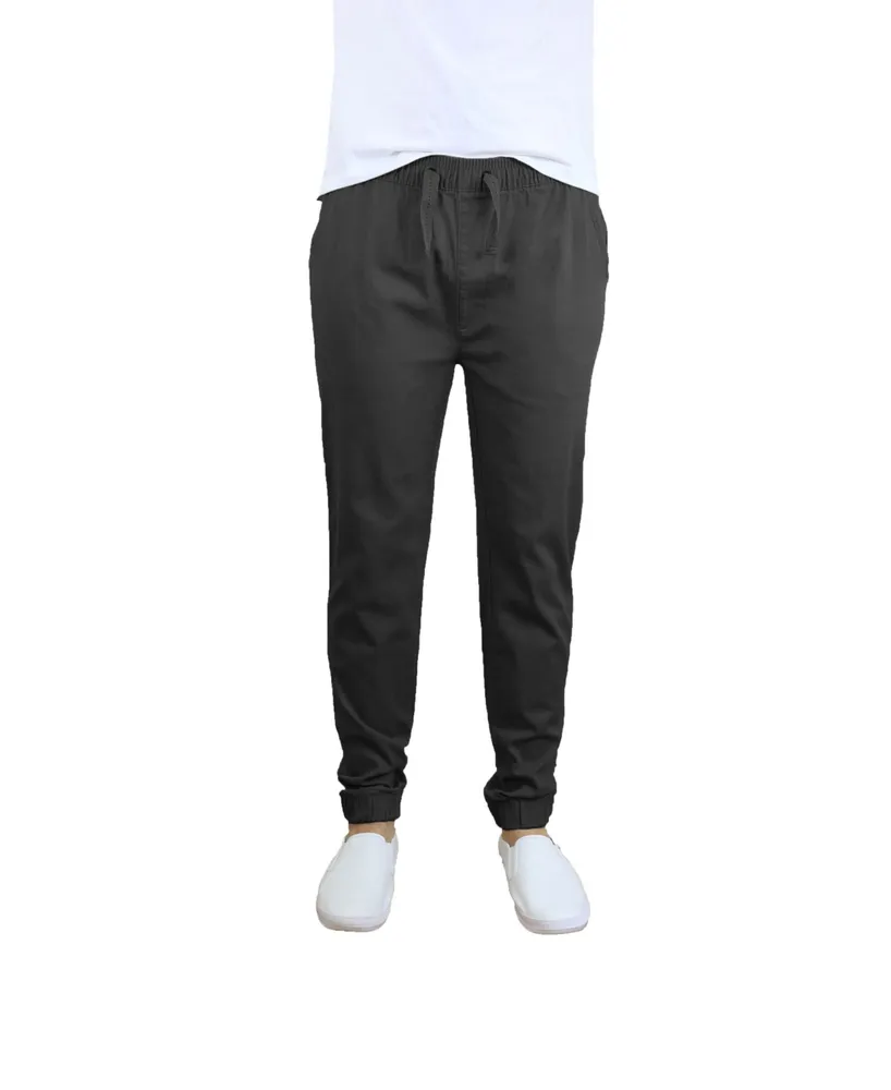 Galaxy By Harvic Men's Basic Stretch Twill Joggers