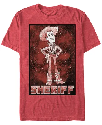 Disney Pixar Men's Up Sheriff Woody Galaxy Short Sleeve T-Shirt