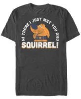 Disney Pixar Men's Up Dug Just Met and Squirrel Short Sleeve T-Shirt