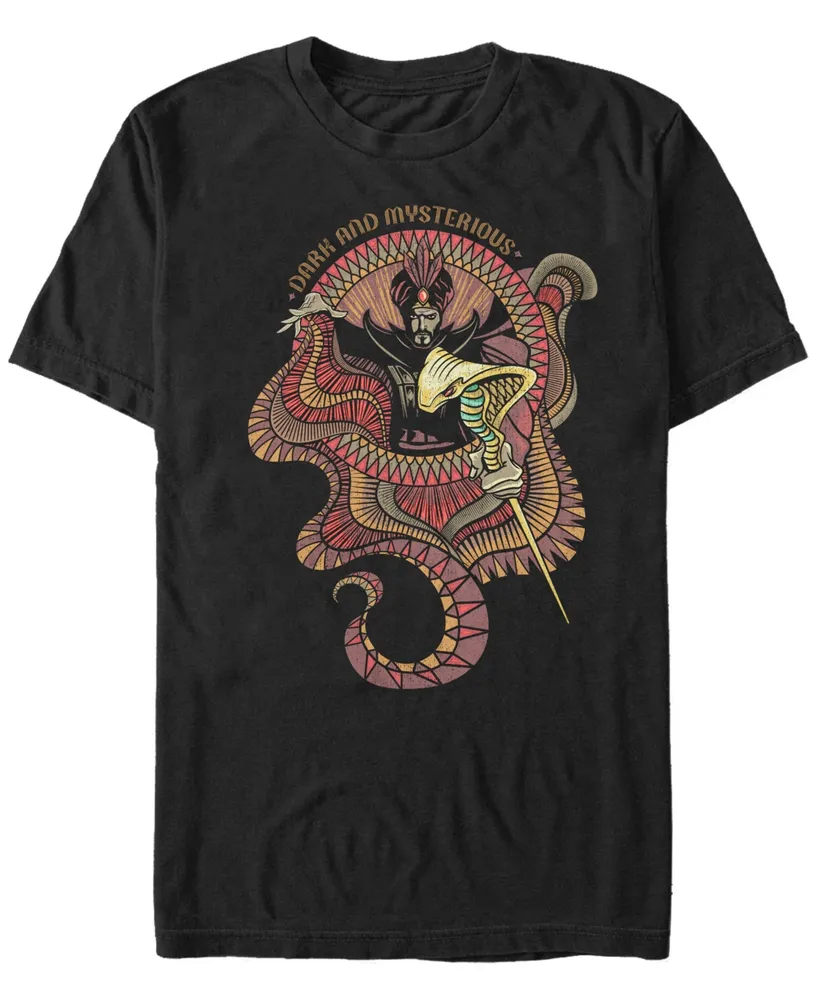 Disney Men's Aladdin Live Action Jafar Dark Mysterious Short Sleeve T-Shirt