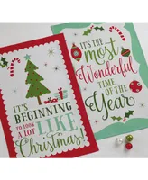 Design Imports Assorted Holiday Fun Printed Dishtowel Set