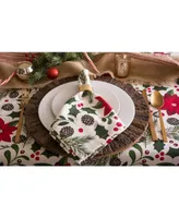 Design Imports Woodland Christmas Napkin , Set of 6