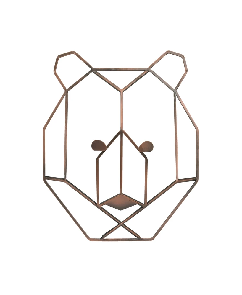 NoJo Mountain Patchwork Bear Head Wall Art