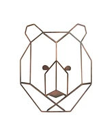 NoJo Mountain Patchwork Bear Head Wall Art