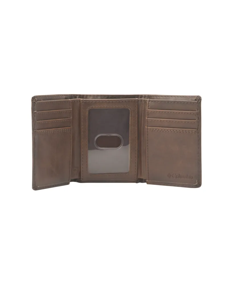 Men's Columbia Rfid Trifold Leather Wallet