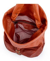 Old Trend Sweet Lotus Leather Bucket Bag