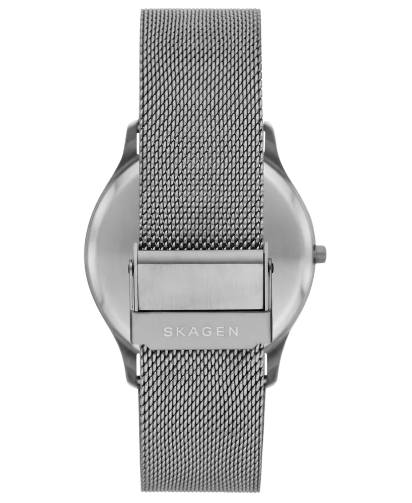 Skagen Men's Jorn Gunmetal Stainless Steel Mesh Bracelet Watch 41mm