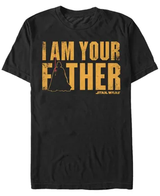Star Wars Men's Classic Darth Vader I Am Your Father Short Sleeve T-Shirt