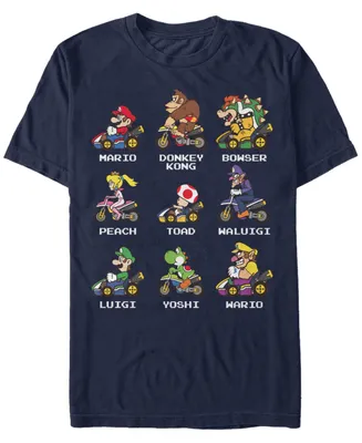 Nintendo Men's Mario Kart Character Choice Short Sleeve T-Shirt