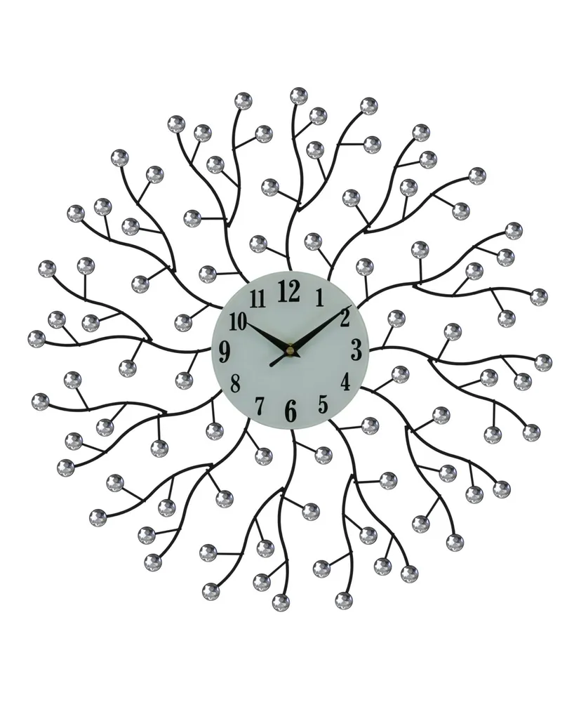 Three Star Abstract Branch Wall Clock