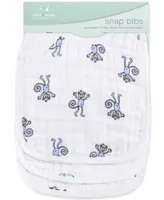 aden by aden + anais Baby Boys or Baby Girls Jungle Bibs, Pack of 3