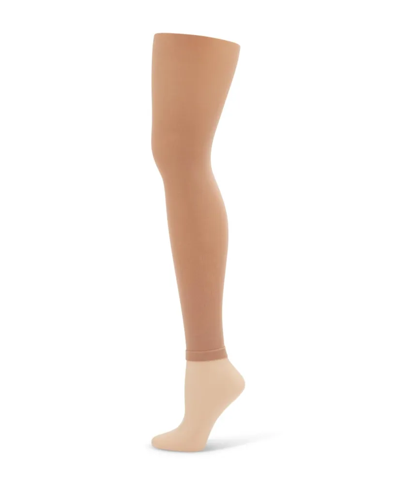 Capezio Big Girls Footless Tight with Self Knit Waist Band
