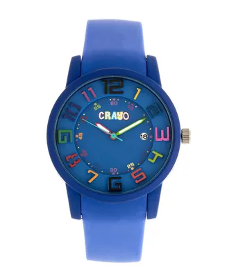 Crayo Unisex Festival Silicone Strap Watch 41mm