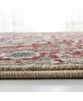 Lauren Ralph Lauren Quentin LRL1298C Red and Beige 5'1" X 7'6" Area Rug