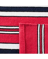 Lauren Ralph Lauren Leopold Stripe LRL2462E Red Outdoor Area Rug Collection