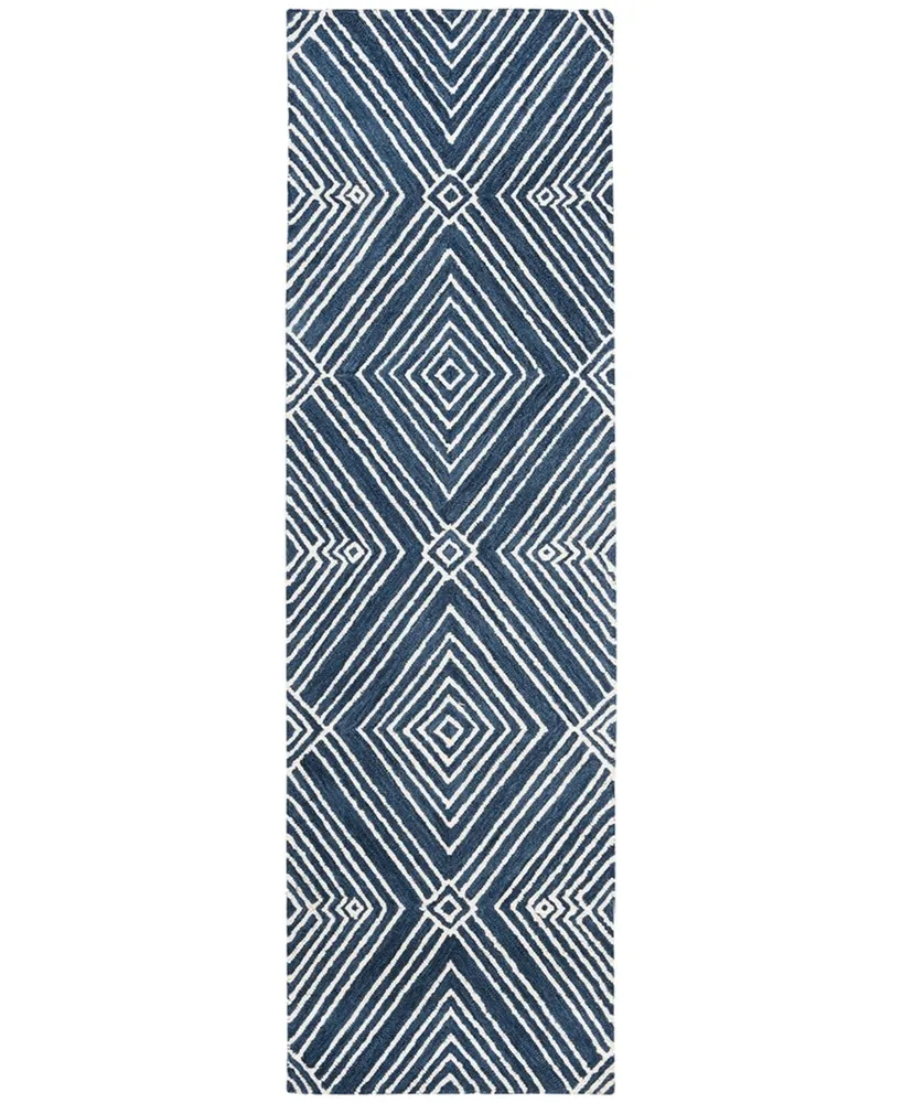 Lauren Ralph Lauren Isabella LRL6608N Indigo 2'3" X 8' Runner Area Rug