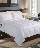 Blue Ridge White Down Fiber Baffle Box 240 Thread Count 100% Cotton Comforter, Full/Queen