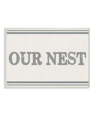 Stupell Industries Our Nest Flour Sack Typography Wall Plaque Art, 10" x 15"