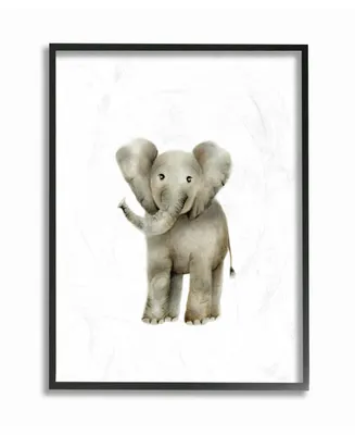 Stupell Industries Happy Baby Elephant Illustration Framed Giclee Art, 16" x 20"