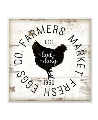 Stupell Industries Fresh Egg Co Vintage-Inspired Sign Wall Plaque Art, 12" x 12"