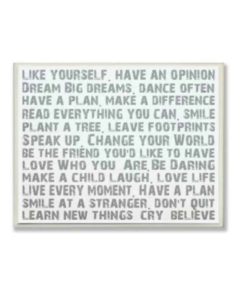 Stupell Industries Home Decor Like Yourself Inspirational Typography Wall Art Collection