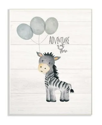 Stupell Industries Adventure Is Out There Zebra Art Collection