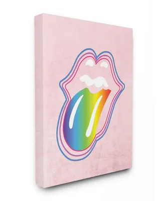 Stupell Industries Rainbow Mouth Canvas Wall Art