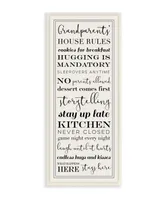 Stupell Industries Grandparents House Rules Wall Plaque Art, 7" x 17"