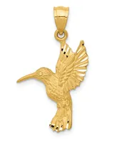 Hummingbird Pendant in 14k Yellow Gold