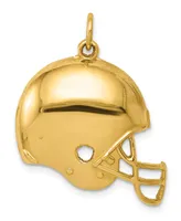 Football Helmet Pendant in 14k Yellow Gold