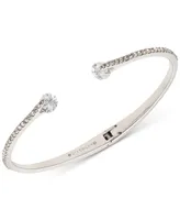 Givenchy Crystal & Pave Hinged Bangle Bracelet