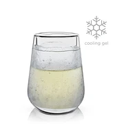 Viski Glacier Double Walled Chilling Wine Glass