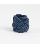 Saro Lifestyle Braided Jute Napkin Ring, Set of 4