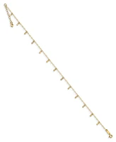 Dot Charm Anklet in 14k Yellow Gold