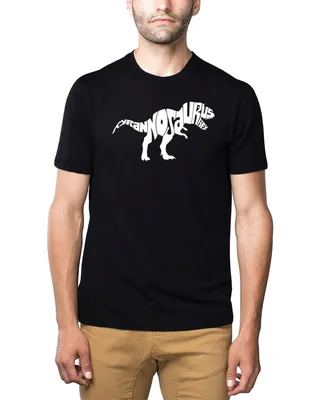 La Pop Art Men's Premium Word T-Shirt - Tyrannosaurus Rex