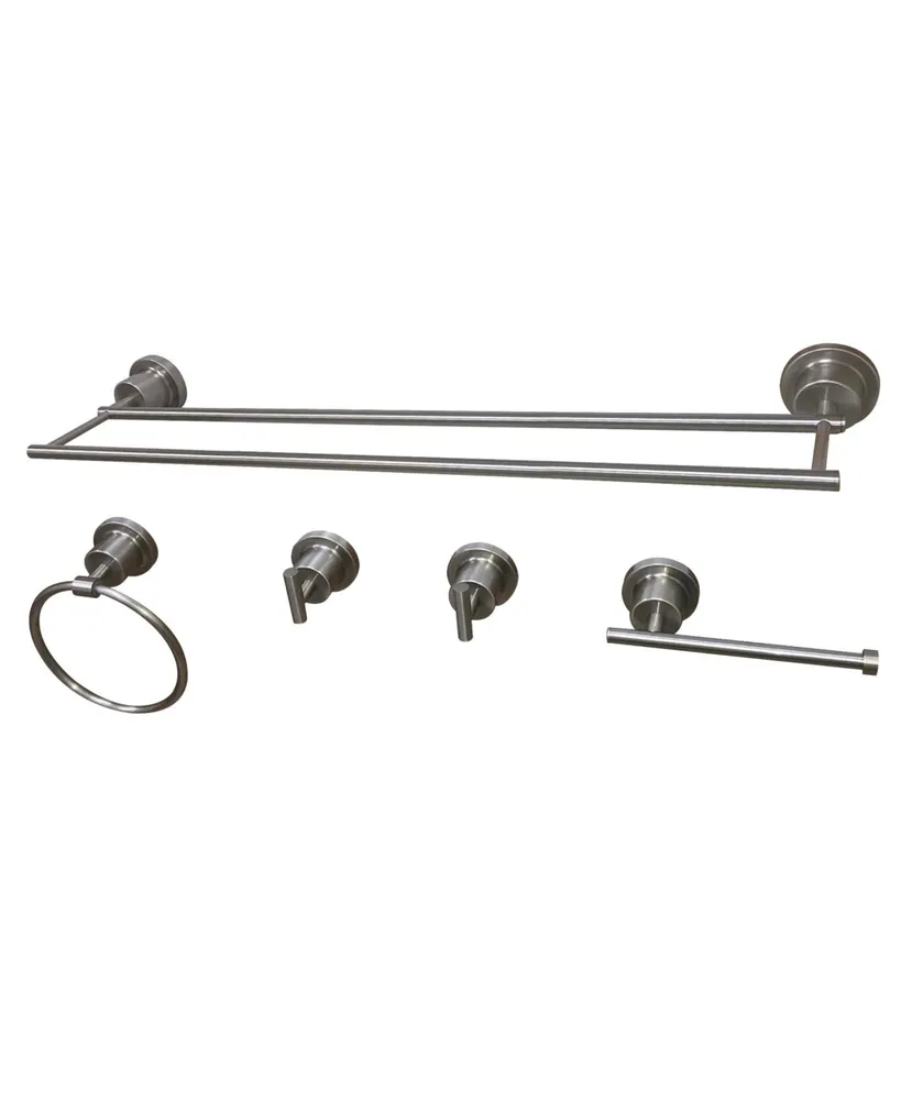 5-Piece Black Brass Bathroom Accessories Set Oil-Rubbed Bronze