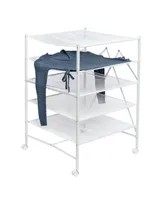 Honey Can Do 5-Tier Collapsible Rolling Clothes Drying Rack