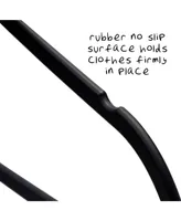 Honey Can Do 50-Pack Rubber Space-Saving Hanger, Black