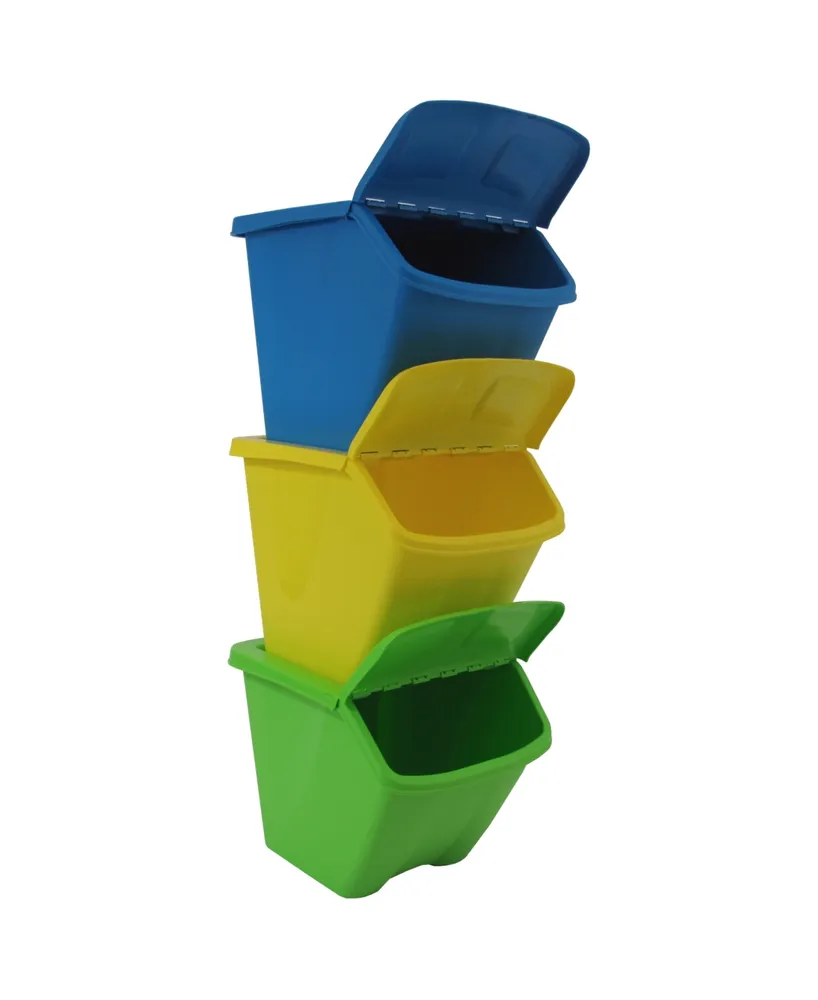 Taurus 10 Gallon Stackable Shutter Bin 3 Piece Set