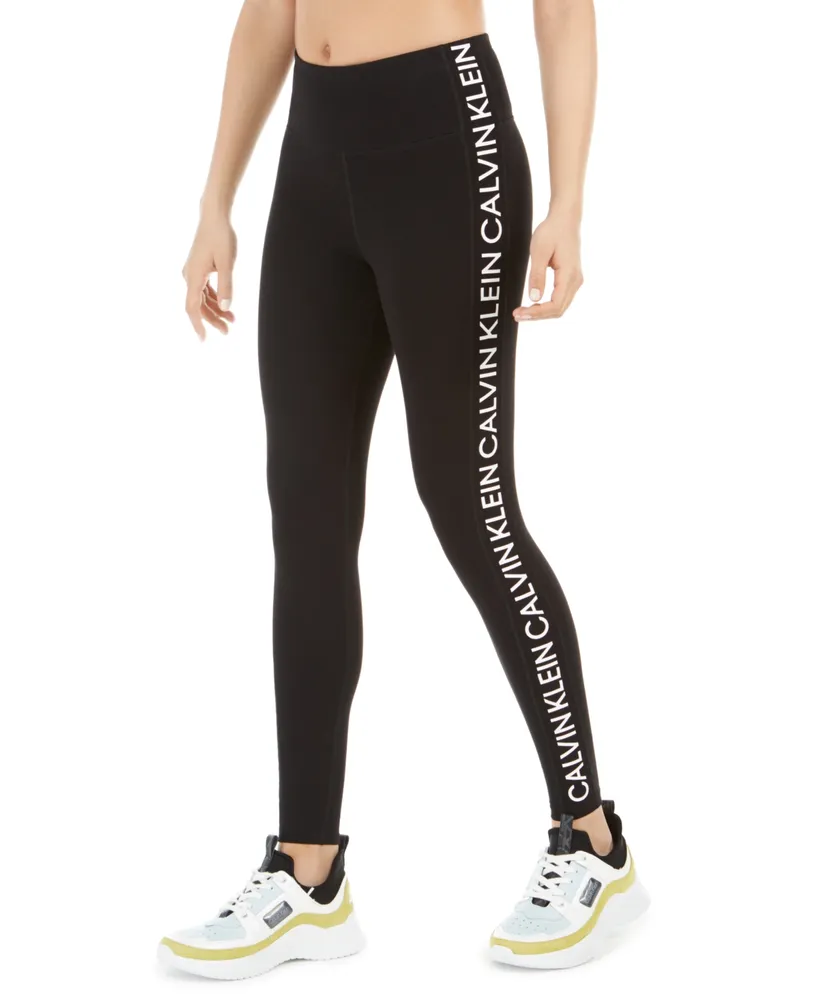 Calvin Klein Jumbo-Logo High-Rise Leggings - Macy's