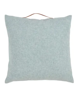 Saro Lifestyle Handle Chenille Decorative Pillow, 18" x