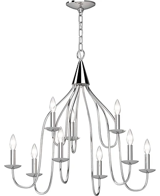 Volume Lighting Windsor 9-Light Hanging Chandelier