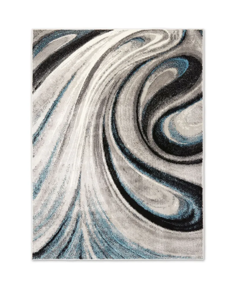 Global Rug Designs Jano JAN04 Gray 7'9" x 10'2" Area Rug