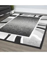 Global Rug Design Loma LOM03 Black 5'2" x 7'4" Area Rug