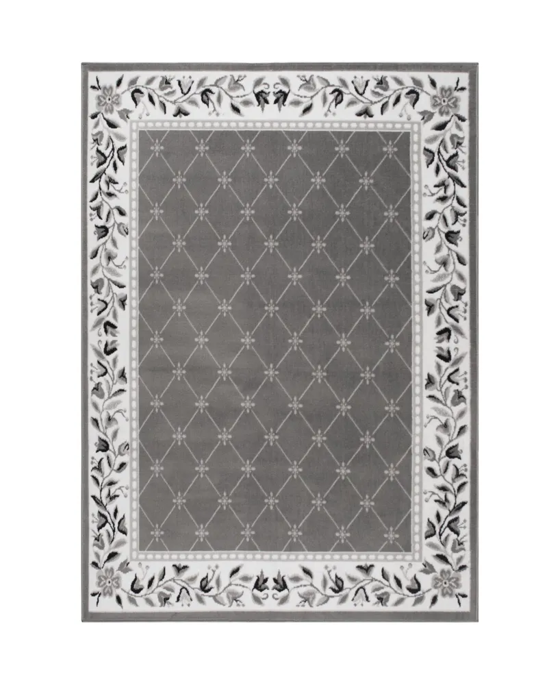 Global Rug Design Loma LOM04 Gray 7'8" x 10'7" Area Rug